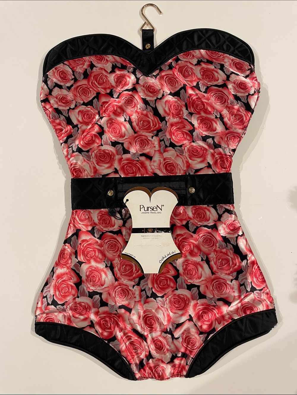 PurseN Rose Floral Lingerie Travel Bag - NWT